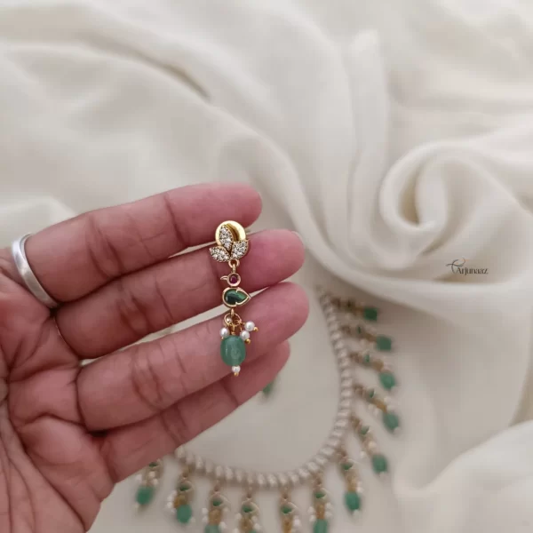Traditional Mint Beads Stone Necklace