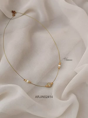 Single Bead Invisible Necklace