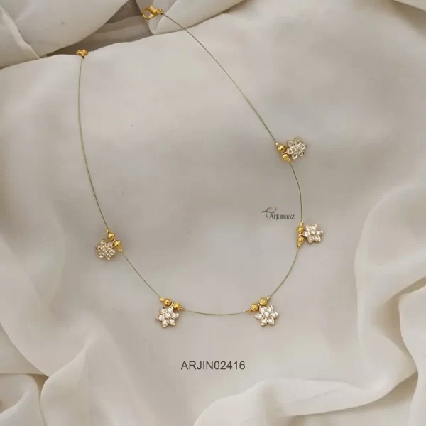 Beautiful Star Flower Invisible Necklace