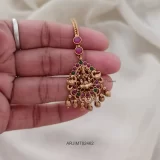 Peacock with Lakshmi Temple Maang Tikka