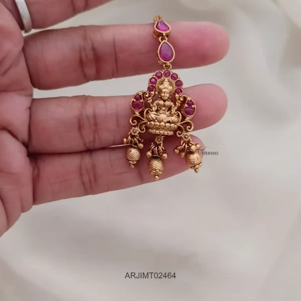 Ruby Stone Lakshmi Tikka