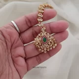 Matte Finish Stone Maang Tikka