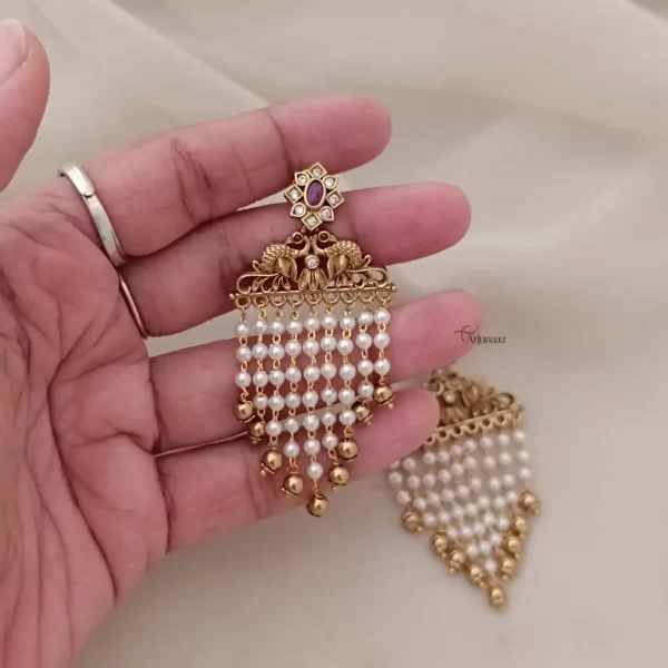 Traditional Layered Pearl Earrings