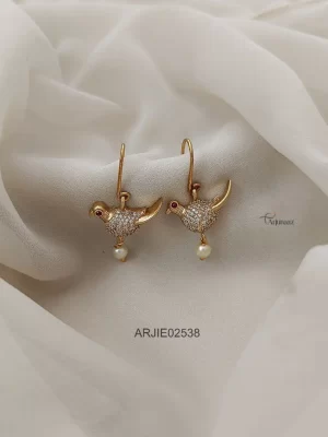 Trendy Bird Hook Drop Earrings