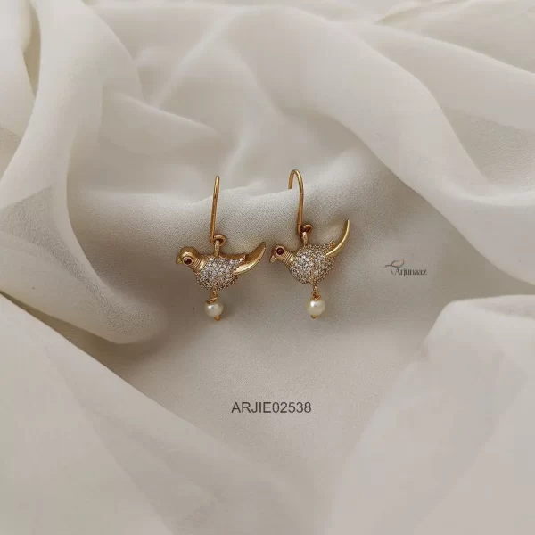 Trendy Bird Hook Drop Earrings