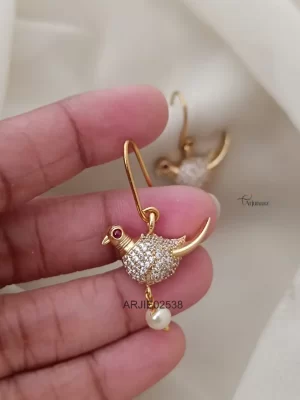 Trendy Bird Hook Drop Earrings