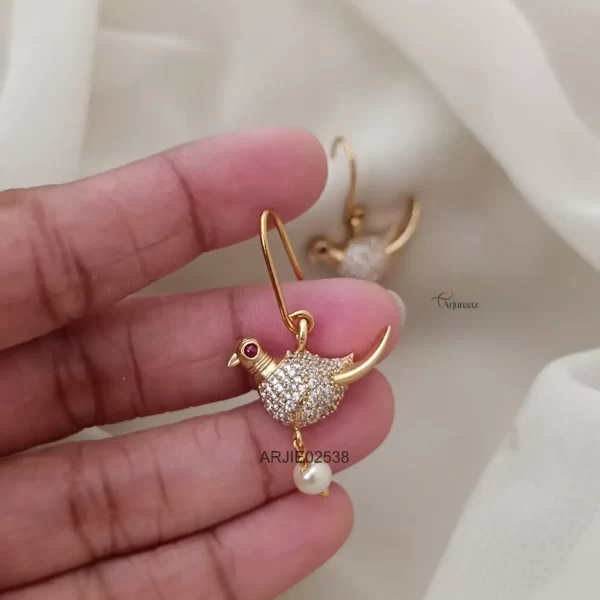Trendy Bird Hook Drop Earrings
