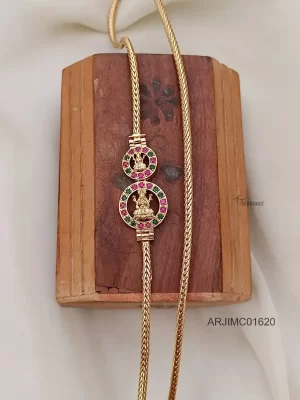 Gold Plated Dual Lakshmi Mugappu Chain
