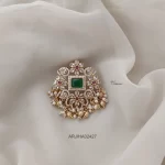 Green Stone Pendant and Jadabillai