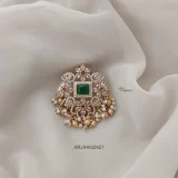Green Stone Pendant and Jadabillai