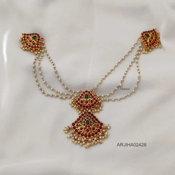 Traditional Layered Pearl kemp Jadabillai