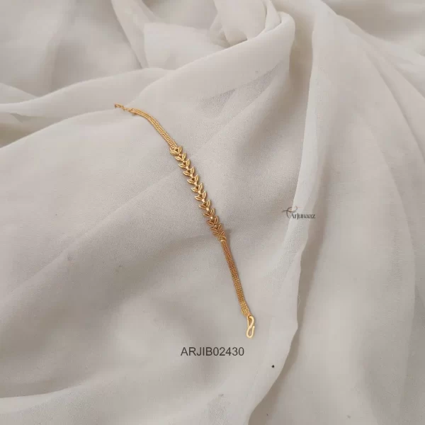 Simple One Gram Gold Daily Wear Bracelet