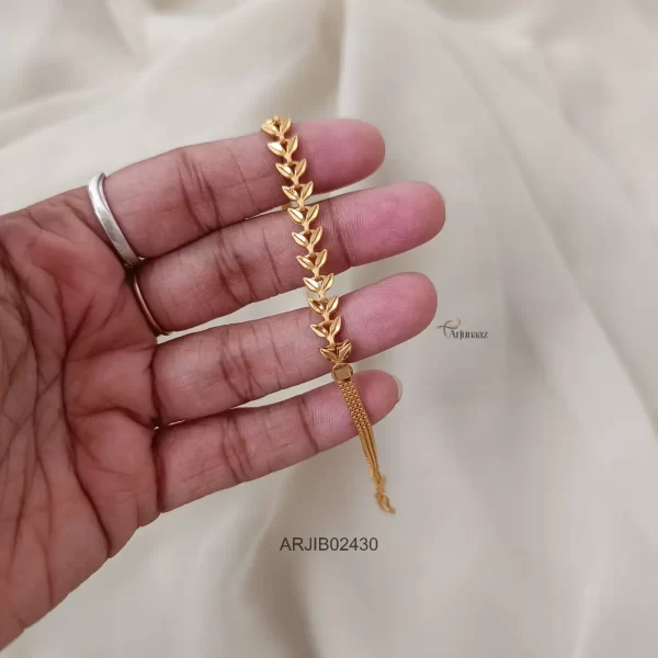 Simple One Gram Gold Daily Wear Bracelet