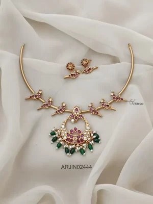 Bird Motifs Hasli Necklace Set