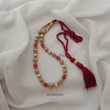 Trendy Coral with Pearl Long Haram