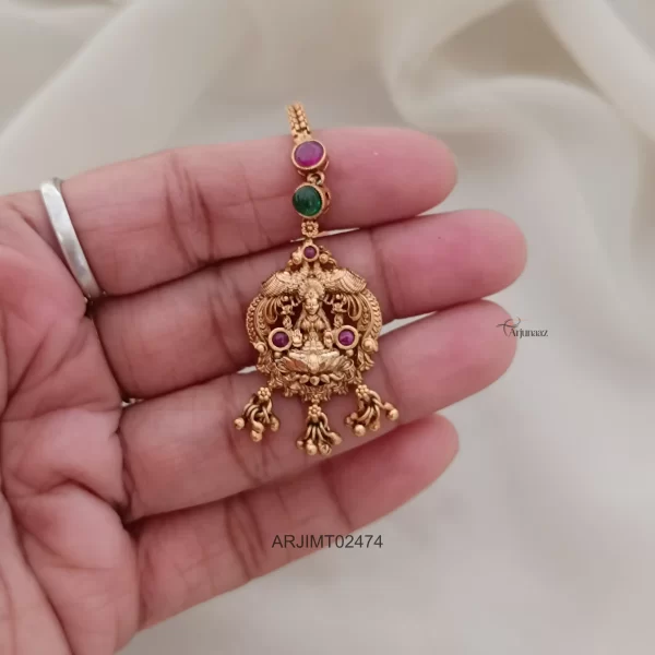 Pearls and Gold Beads Maang Tikka