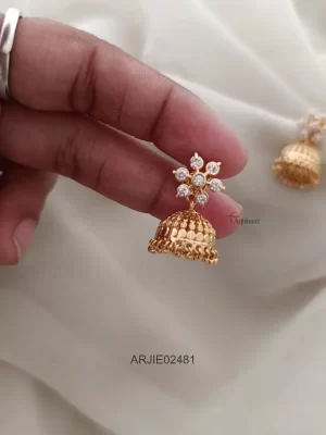 Cute Daimond Look Alike Jhumkas