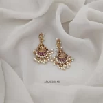 Lakshmi Ruby Hook Drop Earrings