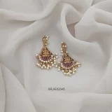 Lakshmi Ruby Hook Drop Earrings