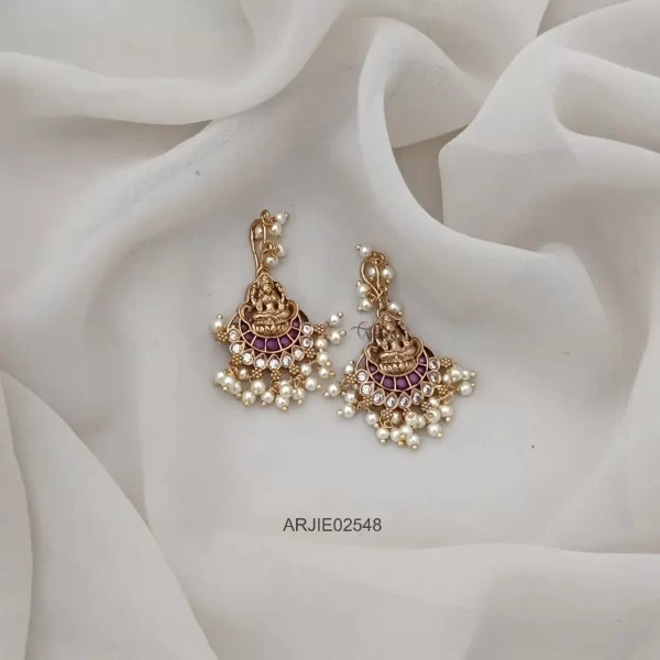 Lakshmi Ruby Hook Drop Earrings