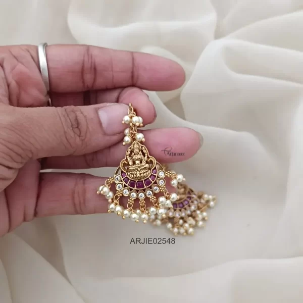 Lakshmi Ruby Hook Drop Earrings