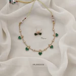 Thin Chain Green Palakka Necklace