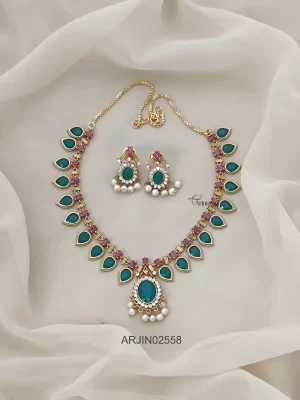 Traditional Palakka Necklace Set