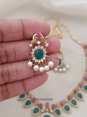 Traditional Palakka Necklace Set