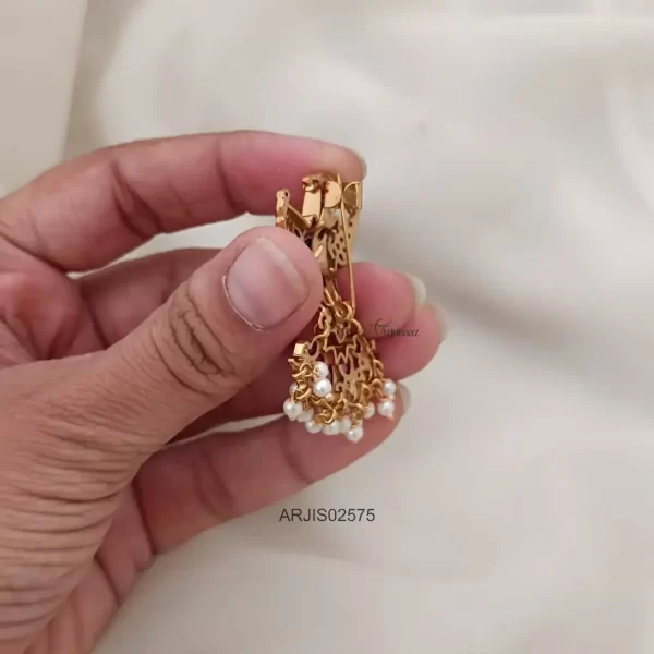 Ruby & Green Garuda Saree Pin