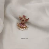 Ruby Stone Garuda Saree Pin