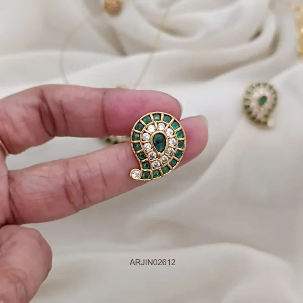 Green & White Mango Invisible Necklace