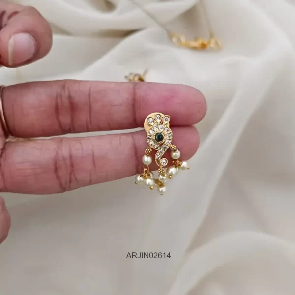 Venkateswara Pendant Invisible Necklace Set