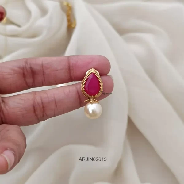 Ruby & Pearl Invisible Necklace