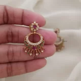 Multi Stone Chandbali Earrings