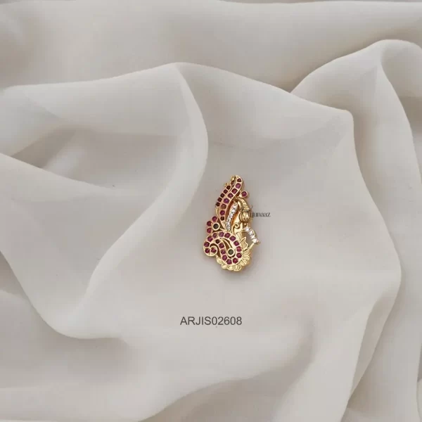 Traditional Multi Stone Saree Pin