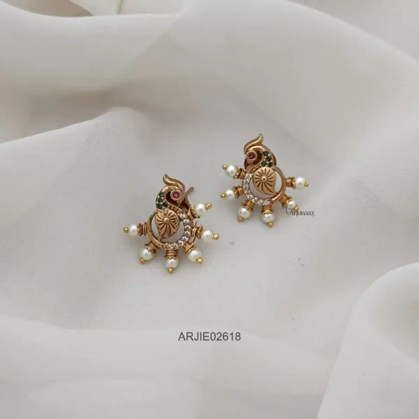 Peacock Stud Earrings