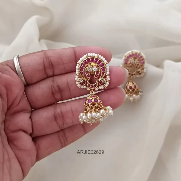 Peacock Kemp Jhumkas