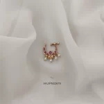 Ruby with Pearl Nose Ring