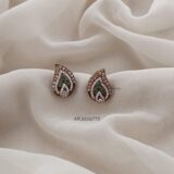 Green Victorian Stud Earrings