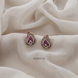 Ruby Victorian Stud Earrings