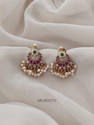Pearl Chandbali Earrings