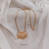 White Stone Dollar Long Chain