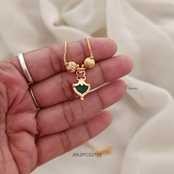Kerala Style Palakka Pendant Chain