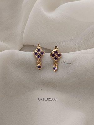 Daily Wear Blue Stone Earrings