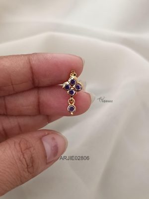 Daily Wear Blue Stone Earrings