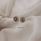 Green Victorian Finish Earrings