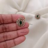 Green Victorian Finish Earrings