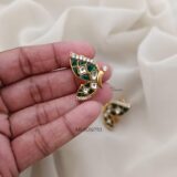 Jadau Kundan Green Butterfly Earrings