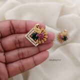 Simple Peacock Stud Earrings