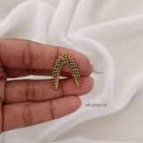 Multi Line Green Finger Ring